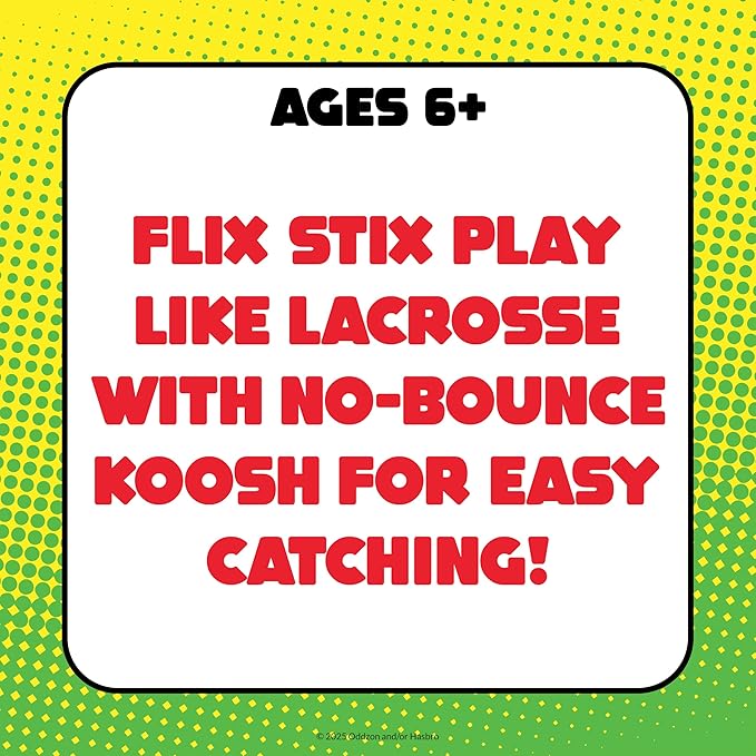 Koosh Flix Stix – Kids Outdoor Toys, Beach Toys, Plays Like Lacrosse, Kids Games, Outdoor Games for Adults and Family, Koosh Ball Included, Outdoor Play Toys, Screen-Free, Ages 6+