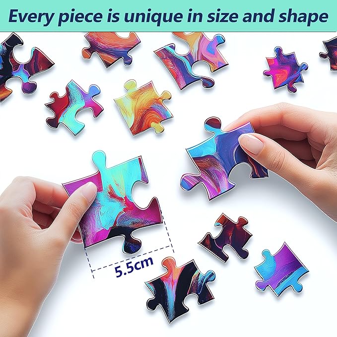 Blueforest 6 Pack Large Piece Jigsaw Puzzles for Seniors, 36 Pieces Easy Grip Puzzles with 1:1 Reference Poster, 11.8"x8.6" Dementia Puzzles for Elderly, Brain Exercise Gifts