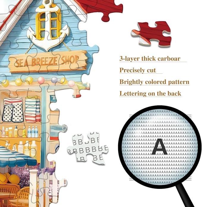Puzzles for Adults 1000 Pieces Jigsaw Puzzles with Letters on Back Impossible Puzzle No Dust Family Decoration Gifts for Women Men (27.56x19.7 Inch)