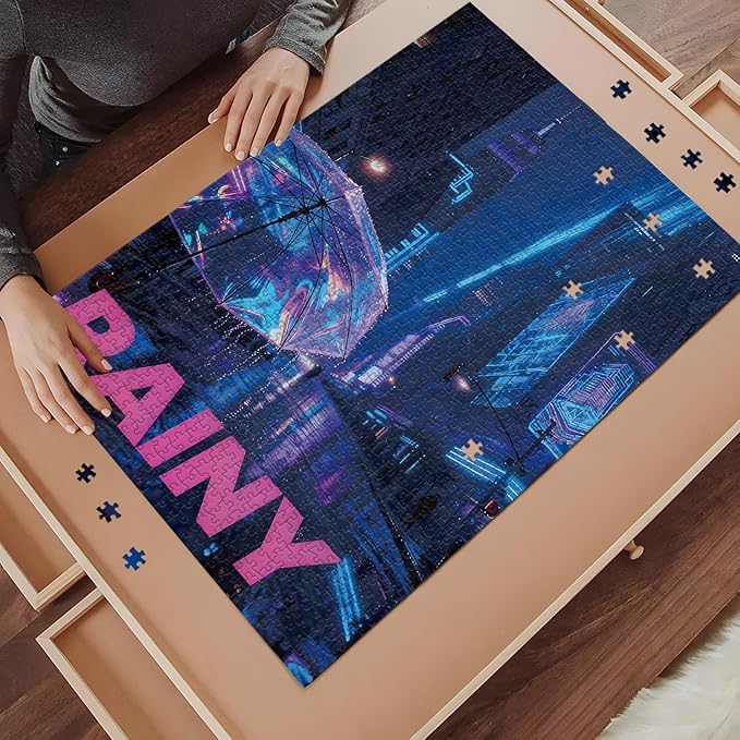 Puzzles for Adults 1000 Piece Jigsaw Puzzles with Letters on Back Impossible Challenge Puzzle Rainy Day Interlock Perfectly No Dust Wall Deko Fun Gift(27.56x19.7 Inch)