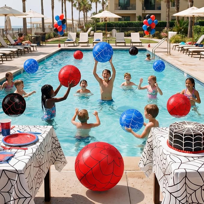 Sotiff 12 Pack Inflatable Beach Balls Bulk 12" Inflatable Pool Balls Bulk for Summer Beach Swimming Pool Birthday Party Gifts Supplies Decoration