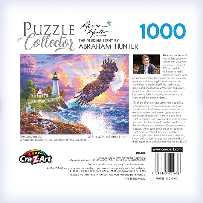 RoseArt - Puzzle Collector- The Guiding Light - 1000 Piece Jigsaw Puzzle for Adults