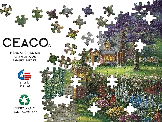Ceaco - Thomas Kinkade - Inspirations - Hummingbird Cottage - 300 Piece Jigsaw Puzzle