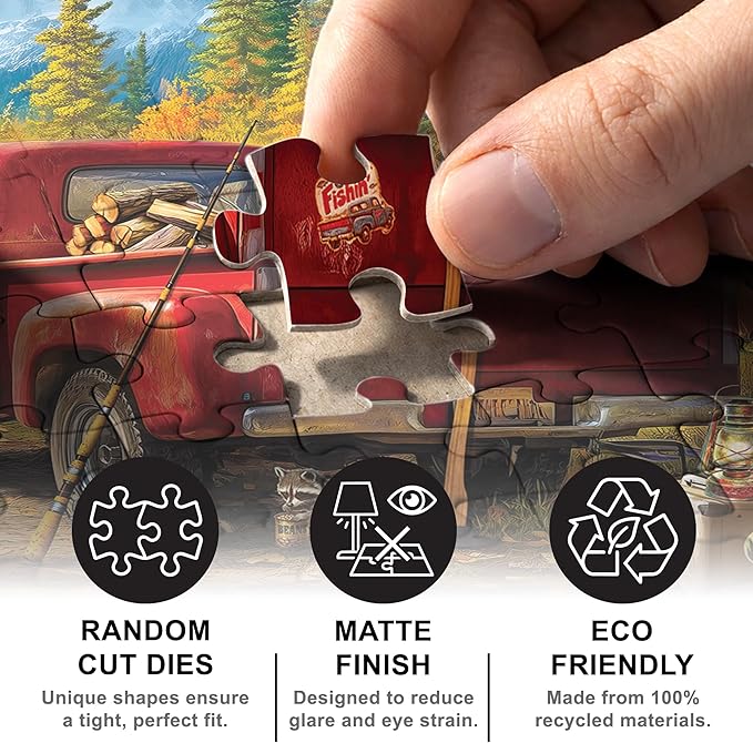MasterPieces 1000 Piece Jigsaw Puzzle for Adults, Family, Or Youth - Backwoods Bound - 19.25"x26.75"