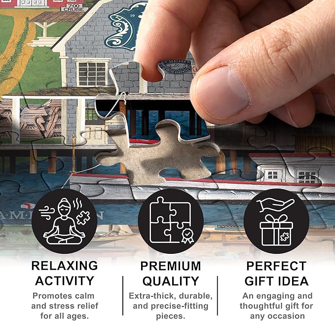 Masterpieces Mimac Pier 500 Piece Jigsaw Puzzle - Challenging Puzzle for Adults - Ages 15+