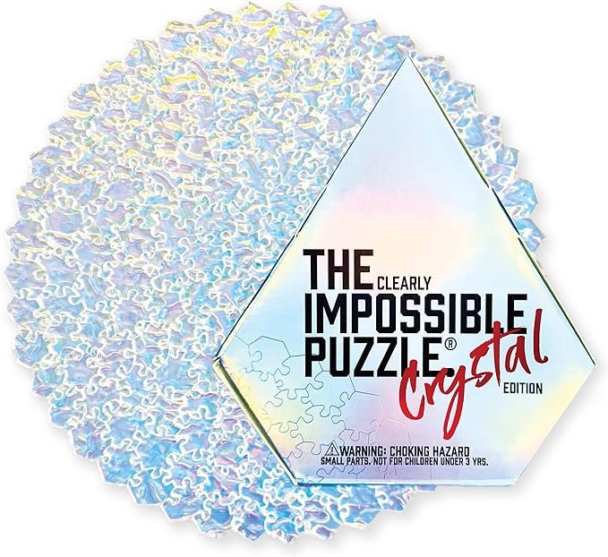 The Clearly Impossible Puzzle 100, 200, 500, 1000 Pieces Hard Puzzle for Adults Cool Difficult Clear Brain Teaser - Difficult Funny for Adults