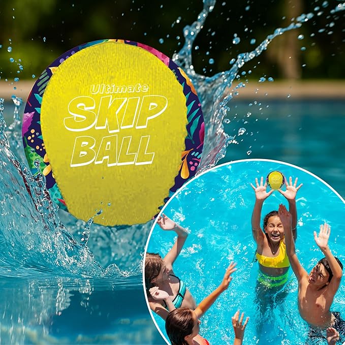 Activ Life The Ultimate Water Skip Balls, Water Bouncing Ball for Swimming Pool, Beach Toys for Friends, Family, Kids and Adults