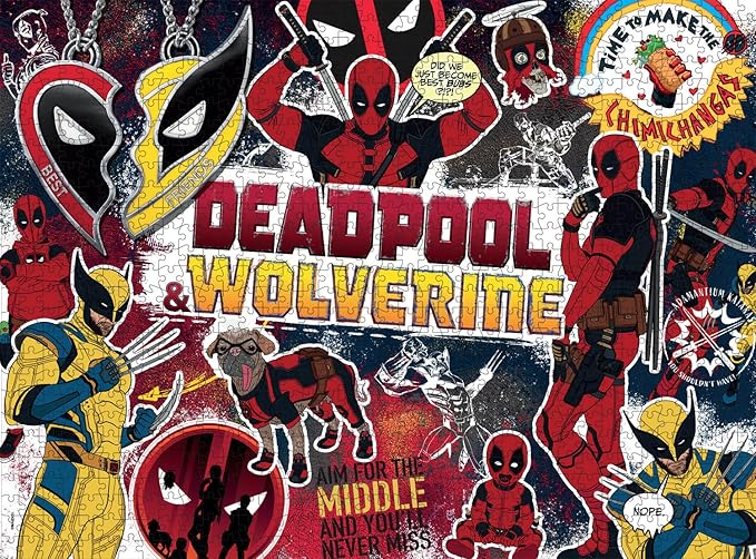 Buffalo Games - Marvel - Deadpool & Wolverine - 1000 Piece Jigsaw Puzzle for Adults -Challenging Puzzle Perfect for Game Nights - Finished Size is 26.75 x 19.75