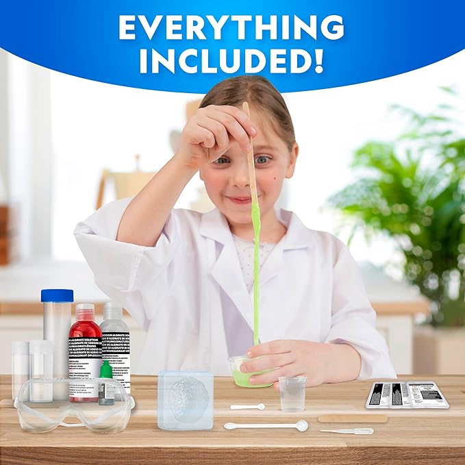 National Geographic Incredibly Gross Science Kit – 16 Disgusting Experiments with Bonus Guide, Yucky Slime Chemistry Set, Learning Toy, STEM Project for Boys and Girls, Birthday Gifts for Kids 8-12