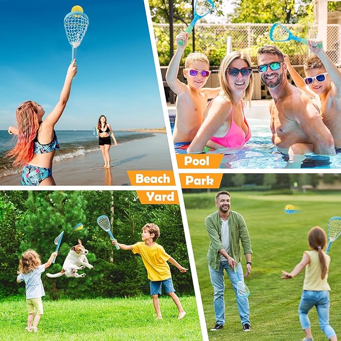 Foayex Kids Ajudstable Mini Lacrosse Sticks Set with 2 Balls, Sports & Outdoor Play Toys for Yard Lawn Camping, Outside Games for Boy & Girl 3 4 5 6 7 8 Year Old
