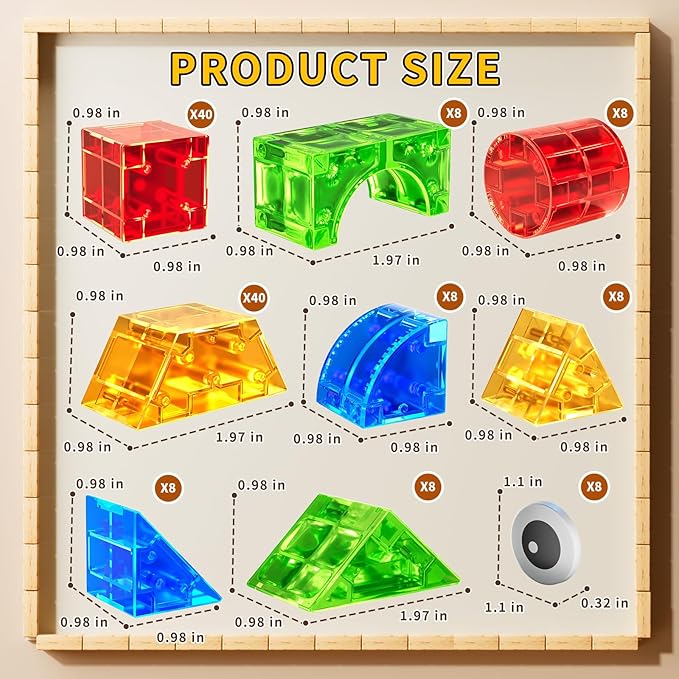 Magnet Toy for Toddlers 3-5, 115 Pieces Magnet Building Toys for Kids 4-8, Preschool Educational Christmas Birthday Gifts Toys for Kids Ages 3-5 Year Old Boys and Girls