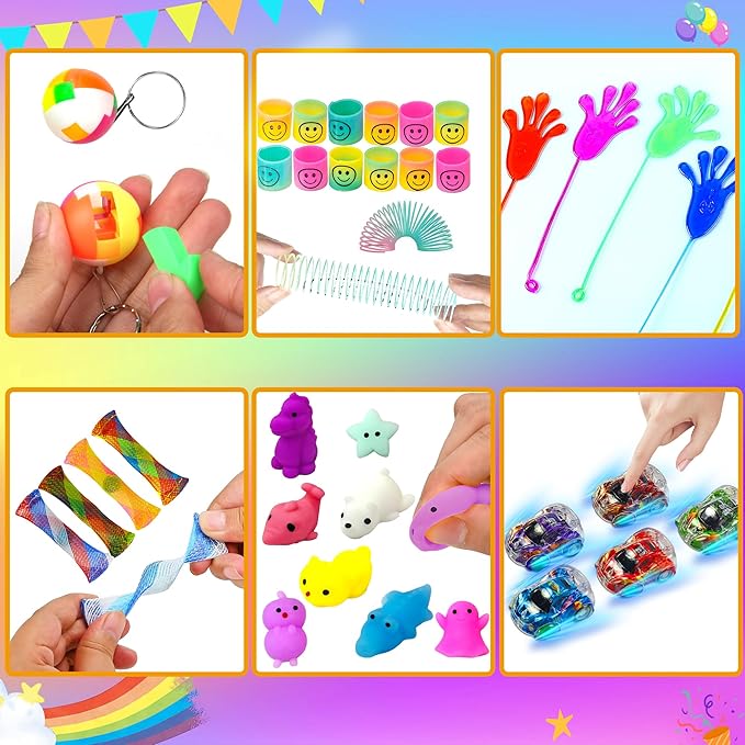 Easter Basket Stuffers for Kids, 110Pack Fidget Toys Bulk Adult Sensory Autism ADHD Autistic Figette Classroom Treasure Prize Box School Must Have Stress Anxiety for Age 5-7 8-12 Valentines Day Gifts