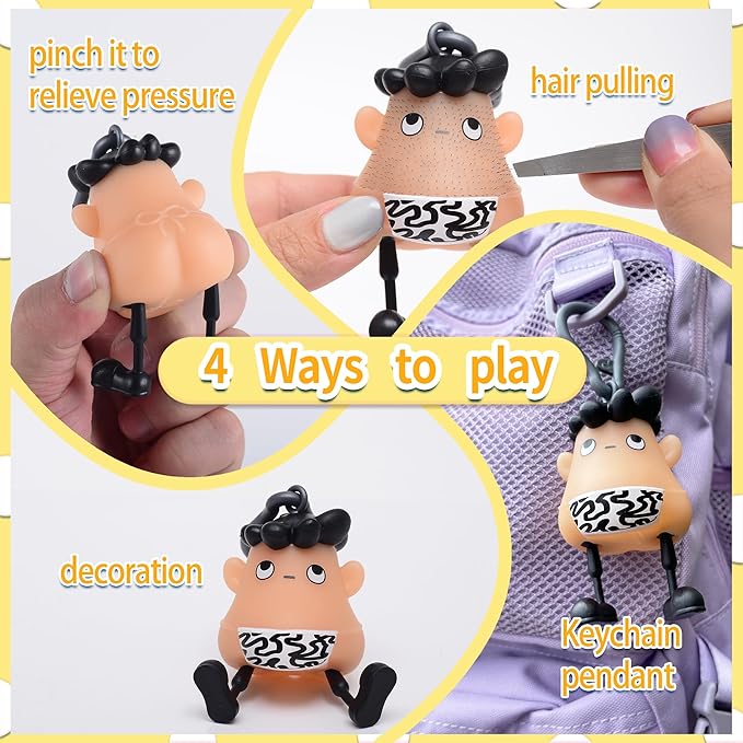 Super Skin Picking Fidget Toy for Pickers ADHD OCD Anxiety Relief,Individuals with trichotillomania,Providing Safe and Non-Destructive Outlet for Hair-Pulling urges.14+Ages Christmas Birthday Gag Gift