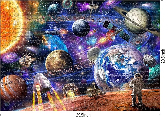 Antelope - 1000 Piece Space Mars Mission Jigsaw Puzzle for Adults, Solar System High Resolution, Matte Finish, Smooth Edging, No Dust