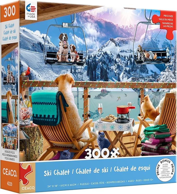 Ceaco - Ski Chalet - 300 Piece Jigsaw Puzzle