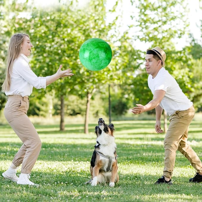 3 Pcs Playground Balls with Pump, 9 inch Inflatable Bouncy Balls for Kids Beach, School, Kickball DodgeBalls and Indoor Outdoor Plays