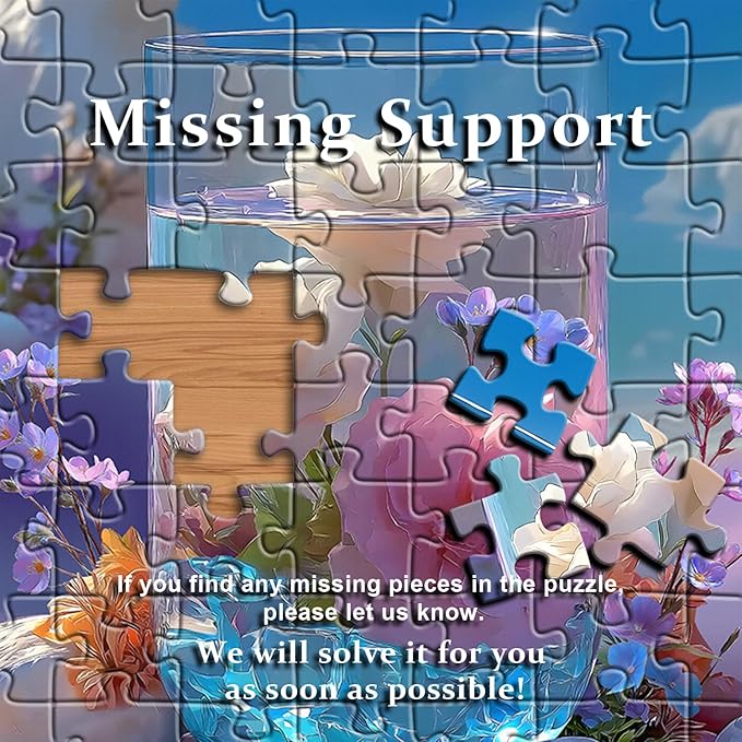PICKFORU Flower Puzzle for Adults 1000 Pieces,Nature Plant Floral Art Jigsaw Puzzle, Flower Vase Impossible Challenge for Adults