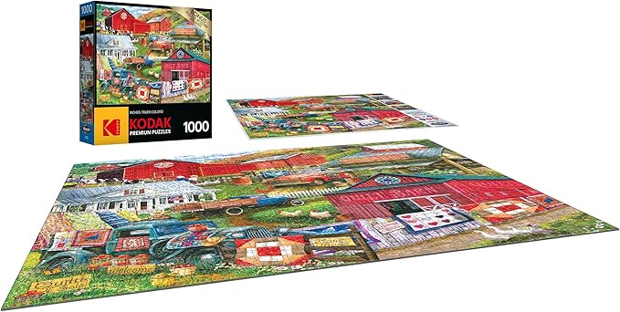 RoseArt - Kodak Premium - Country Compilation - 1000 Piece Jigsaw Puzzle for Adults