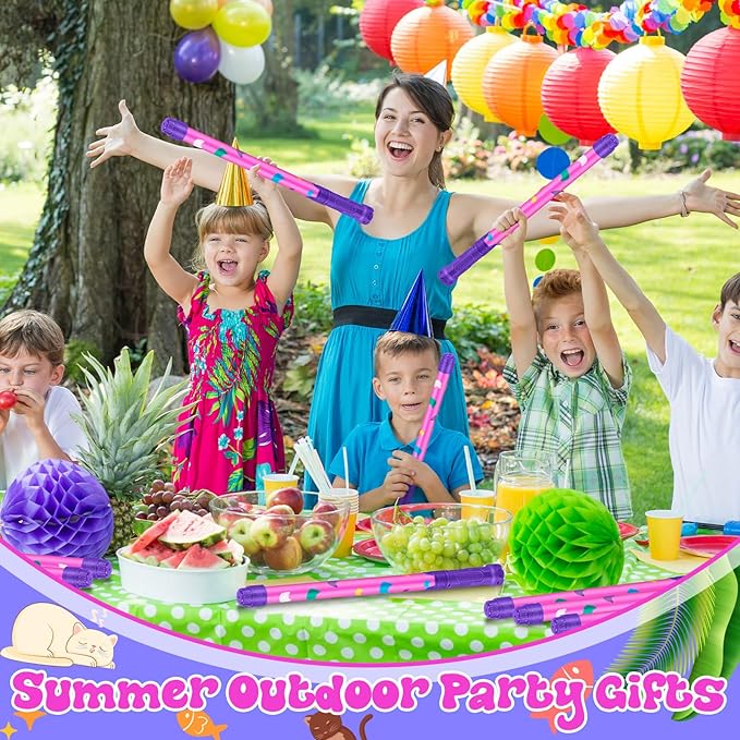 12 Pcs Cat Party Favors, 15'' Water Guns Bulk for Kids Water Squirt Blasters Guns, Summer Activity Swimming Pool Backyard Beach Outdoor Toys for Kids Adults, 39 ft Range Shooter