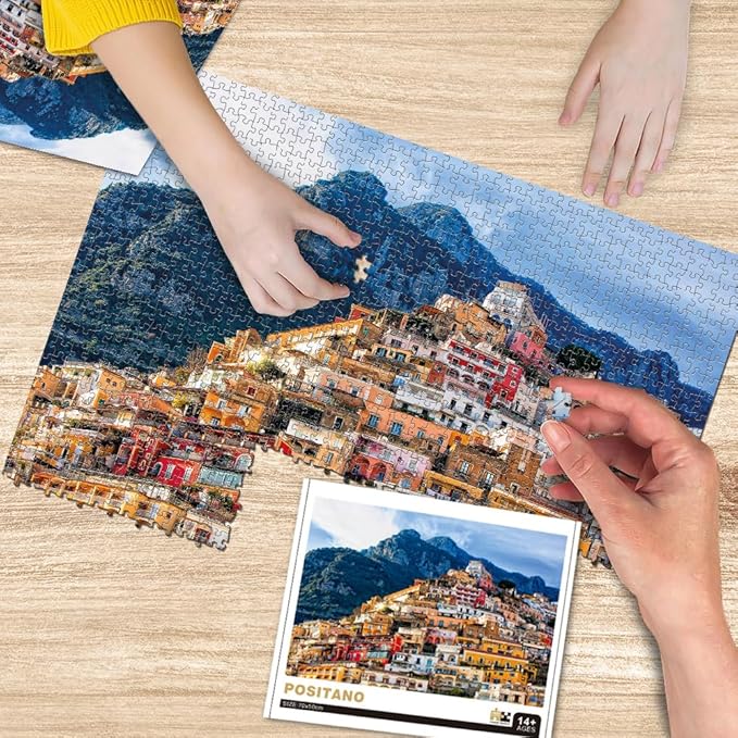 Posita Tower Puzzles for Adults 1000 Pieces, Large Landscapes Jigsaw Puzzles 1000 Piece for Kids Teens Family Puzzle Toys Educational Intellectual Decompressing Challenging Fun Game Size 27" x 20"