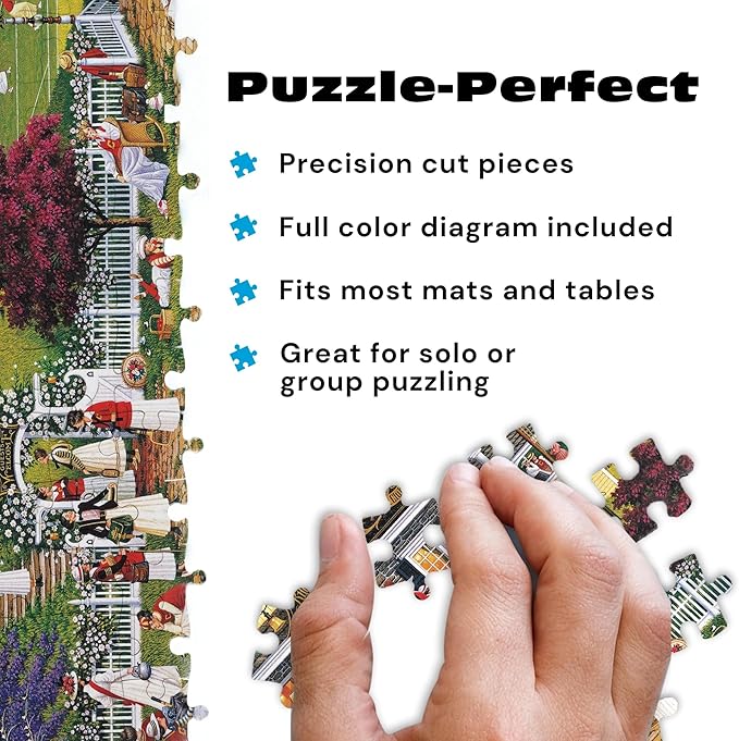 Buffalo Games - Puzzles for Adults 1000 Pieces Charles Wysocki's Love Jigsaw Puzzle, Silver Select Premium Giftable Box with Foil Accents