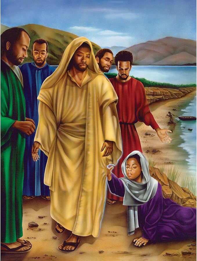 African American Expressions - Hem of His Garment Puzzle – 500-Piece African American Biblical Jigsaw Puzzle for Adults | Inspiring Christian Puzzle with Vibrant Artwork