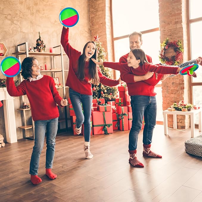 PlayZap Toss and Catch Ball Set - Outdoor Toys for Kids Games - Outside Yard Pool Beach Toys for 3 4 5 6 7 8+ Years Old Boys Girls - Birthday Gift Easter Basket Stuffers