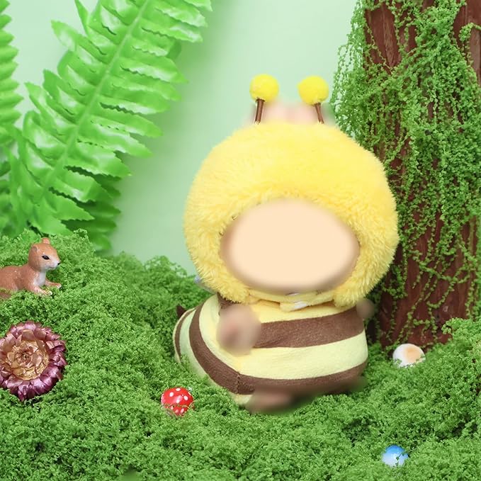 Clothes for labubu17cm Accessories Suit Cute Clothes for Doll Dress up Animal Style Outfits (NO Doll)(Bee)