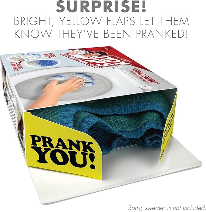 Prank-O Original Prank Gift Box, Wrap Your Real Present in a Funny Authentic Prank-O Gag Present Box, Novelty Gifting for Pranksters, Christmas Gift Wrap, Shark Tank Box (Tidy Tips)