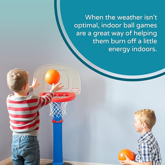 Kids Replacement Basketball | Compatible with Little Tikes Easy Score | Fits Standard Mini Basketball Hoop | Indoor & Outdoor | 6” Diameter | Perfect for Toddlers & Little Kids (2 Ball Pack)