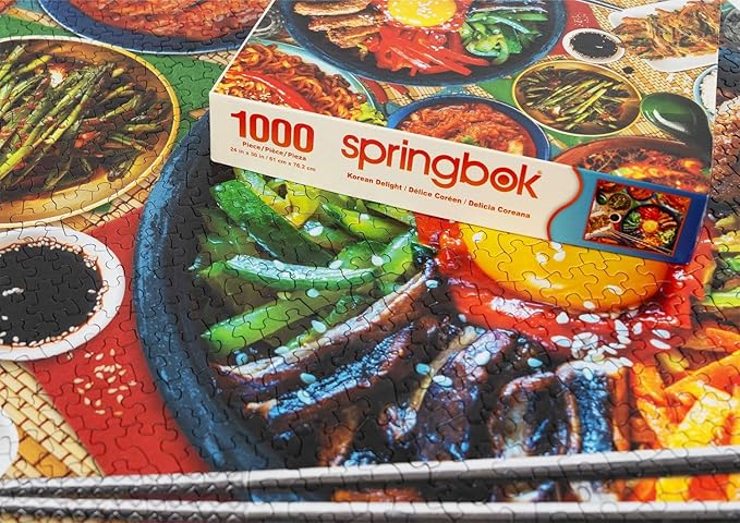 Springbok Korean Delight 1000 Piece Jigsaw Puzzle for Adults - Unique Cut Pieces - Made in USA