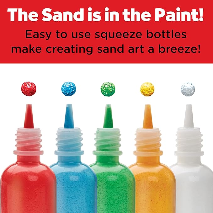 Faber-Castell 3D Sand Painting Kit for Kids: Create 5 Sand Art Pictures, DIY Arts and Crafts for Kids, Art Projects and Gifts for Girls and Boys (Ages 6+)
