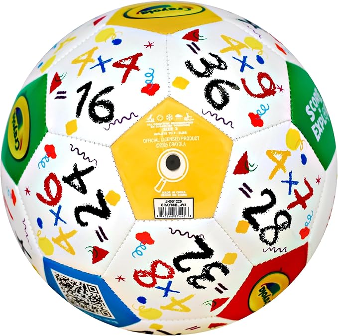 Crayola Official Soccer Ball - Unisex Kids - Multiplication Size 3