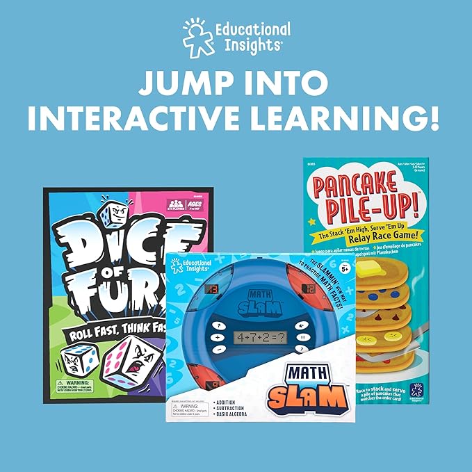 Educational Insights Hop to 10 Stepping Stones - Non Slip Nesting Stepping Stones for Kids, Early Math and Gross Motor Skills Toys for Toddlers 3-5, Indoor Active Play, Outdoor Play Equipment