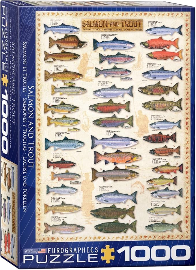 Eurographics Salmon and Trout 1000-Piece Puzzle