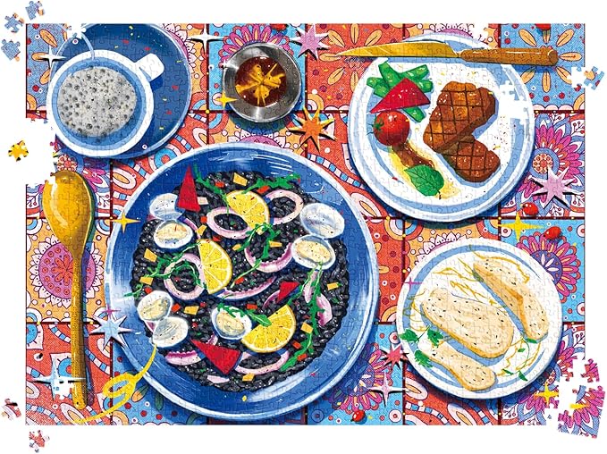 HUADADA Puzzles for Adults 1000 Pieces,Seafood Risotto Jigsaw Puzzles 1000 Piece Puzzle for Adults Family Interactive Game Gift