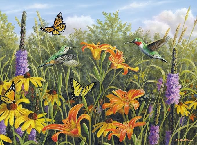 Buffalo Games - Hautman Brothers - in The Meadow - 1000 Piece Jigsaw Puzzle for Adults - Challenging Puzzle Perfect for Game Nights - Finished Size is 26.75 x 19.75 – Precision-Cut Pieces