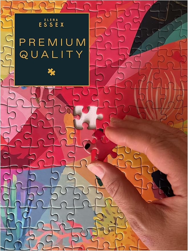 Elena Essex Jigsaw Puzzles - Journey | Puzzle 1000 Pieces | Puzzles for Adults 1000 Pieces | Colorful Cool Abstract Art Puzzle | Puzzles Size 28x20 inches