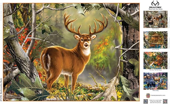 MasterPieces 1000 Piece Jigsaw Puzzle for Adults, Family, Or Youth - Backcountry Buck - 19.25"x26.75"