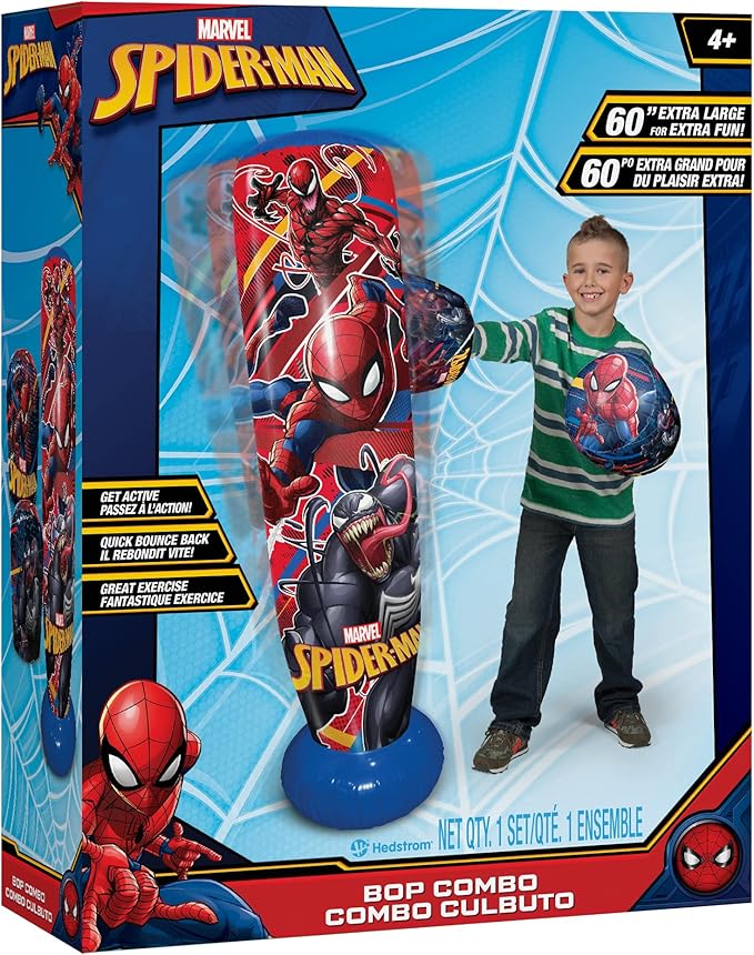Marvel Spider Man 60" Bop Bag, Red