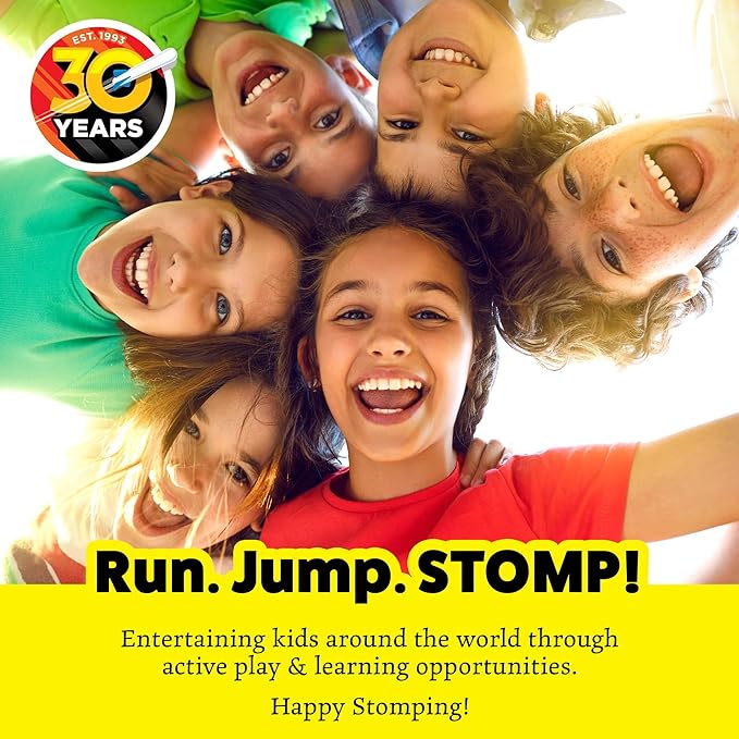 Stomp Rocket Space Collection Rocket Launcher for Kids, 3 NASA Rockets - Backyard & Outdoor Fun Toy Gift for Boys & Girls - STEM Soft Foam Blaster Set Soars Up to 100 Feet - Ages 5 & Up