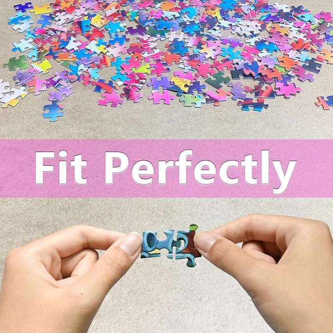 HUADADA Jigsaw Puzzles for Adults 1000 Pieces, Holiday Home Interlock Perfectly Letter on Back No Dust, Home Decor Birthday Party Toy for Men Women Elders Seniors (27.5"x19.6"), 1:1 Poster