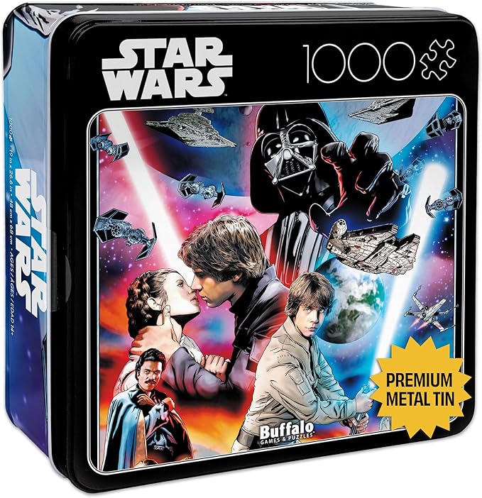 Buffalo Games - Star Wars - You'll Find I'm Full of Surprises - 1000 Piece Jigsaw Puzzle for Adults - Collectible Tin Case - Finished Size is 26.6 x 19