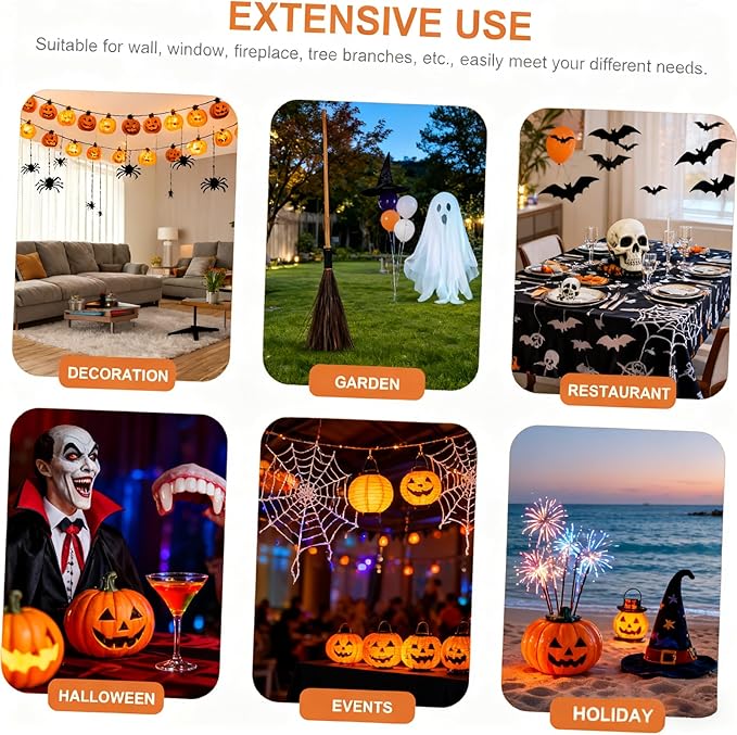 (1000pcs Halloween Spider Web)