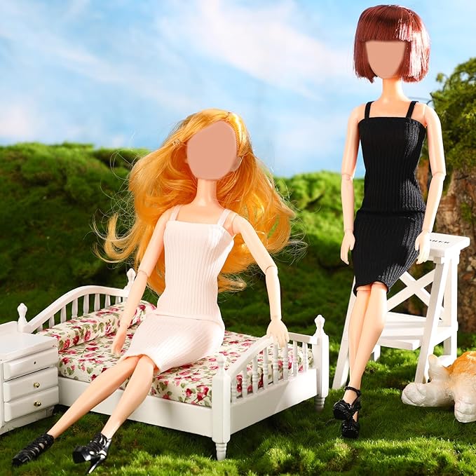 UPINS 8 Pcs Doll Clothes for 11.5 Inch Doll - Summer Dress, Shoes & Regular Outfit - Girl Birthday Gift