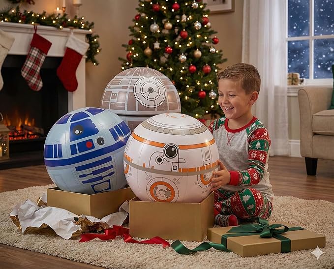 NINOSTAR Large Play Balls Set of 3 - Fun Indoor and Outdoor Gift, Size 14 Inches - Can Use for Play/Room Decor/Party Decor/Pool Inflatable Water Toys