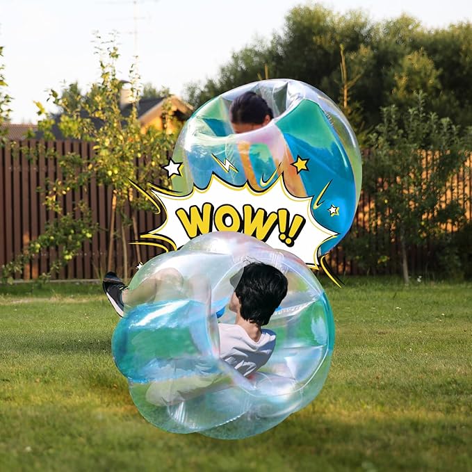 Inflatable Bumper Balls for Adults Human Hamster Balls for Adults Inflatable Lawn Game Ball 0.3mm Ultra-Thick PVC Toys Body Bumpers Ball Full Body for Outdoor Team Gaming Play