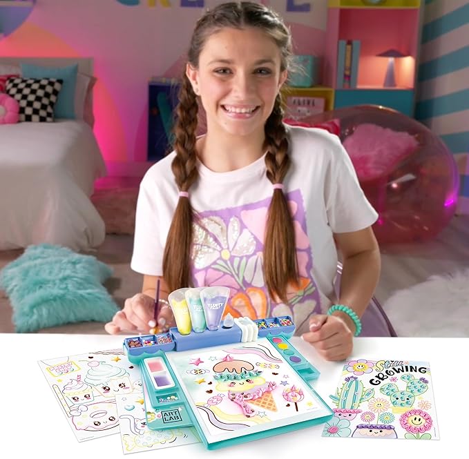 Canal Toys Art Lab Fluffy Paint Studio – 3D Painting Set for Kids: Create Puffy Artwork with Textured Paints & Tools, Fun DIY Arts & Crafts Kit