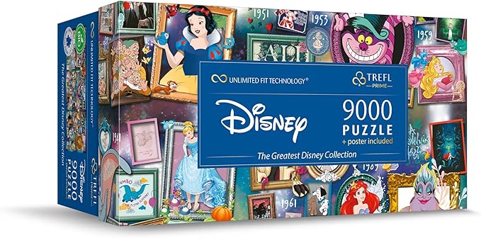 Trefl Disney 9000 Piece Jigsaw Puzzle The Greatest Disney Collection Prime 78"x37"