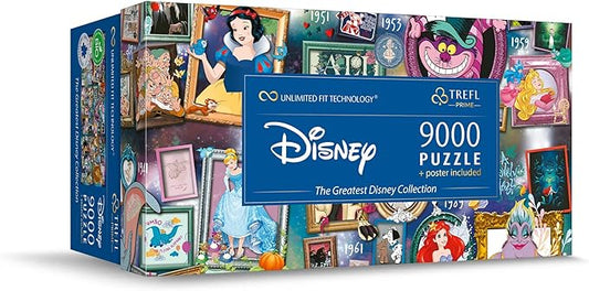 Trefl Disney 9000 Piece Jigsaw Puzzle The Greatest Disney Collection Prime 78"x37"